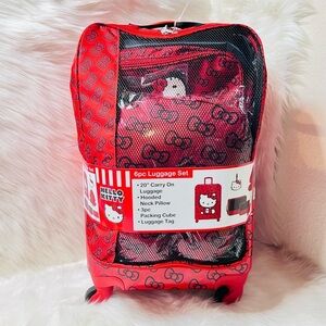 Hello Kitty 6pc Luggage Set